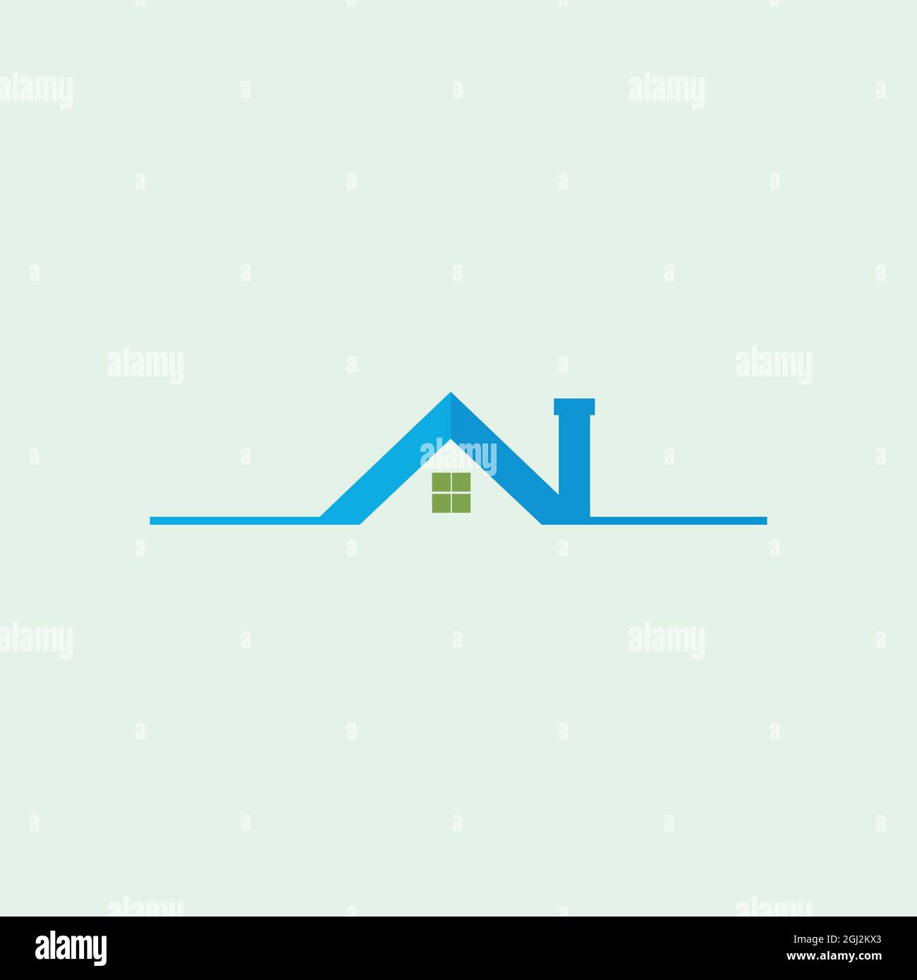 Abstrakt Immobilien Home Logo Symbol flaches Design Vektor Grafik Konzept Stock Vektor