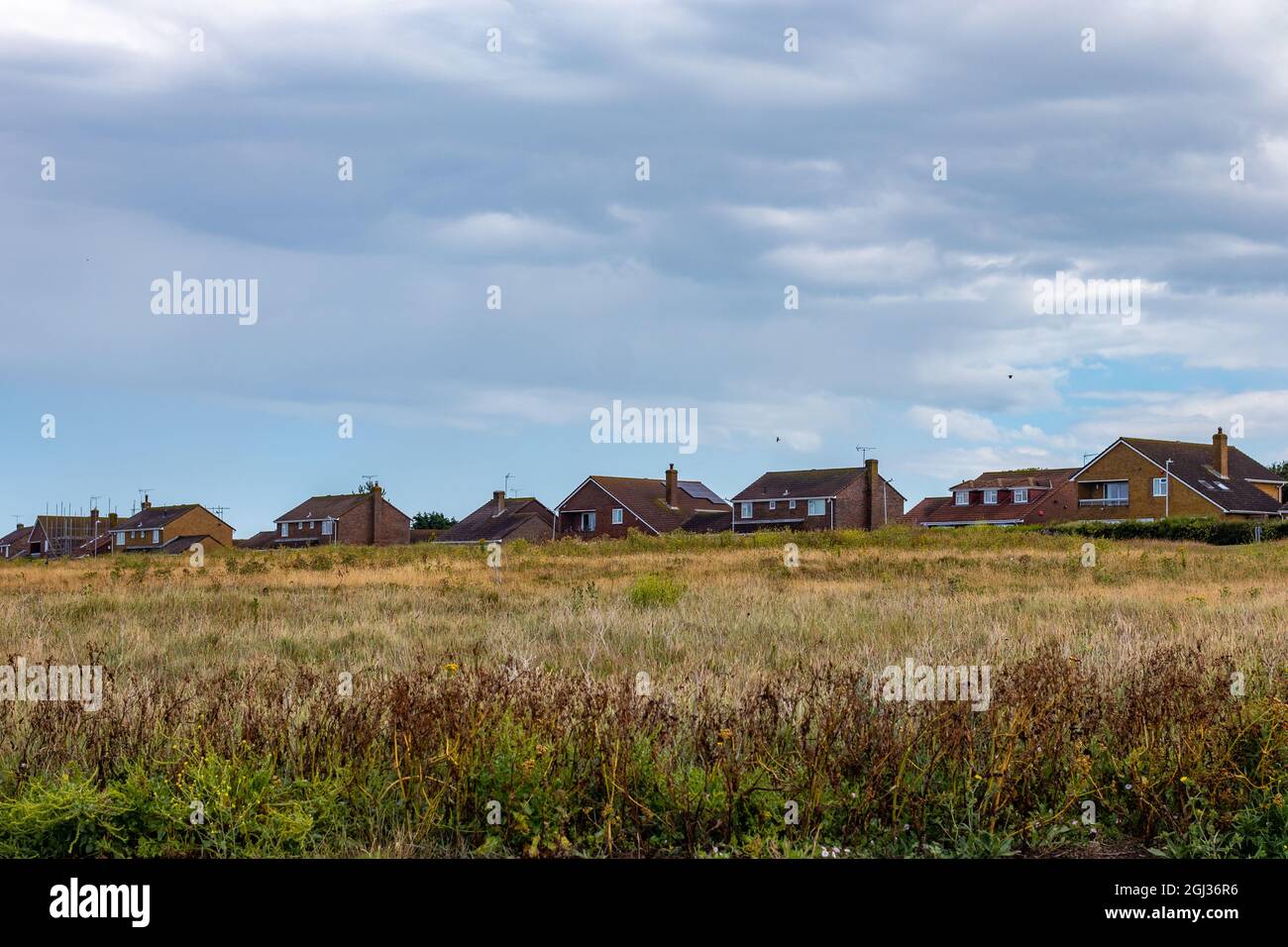 Atemberaubende Aufnahmen vom Strand in Margate Stockfoto