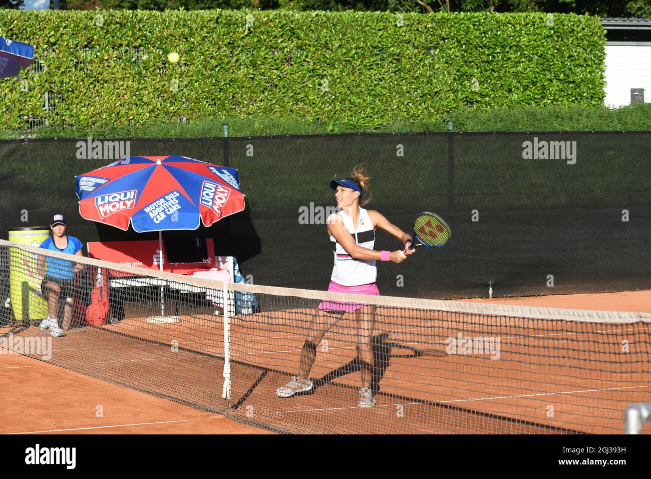 Liqui Moly Open beim TC Rüppurr Karlsruhe 8. September 2021 WTA Tennisturnier Mayar Sherif Piter Doppel Stockfoto