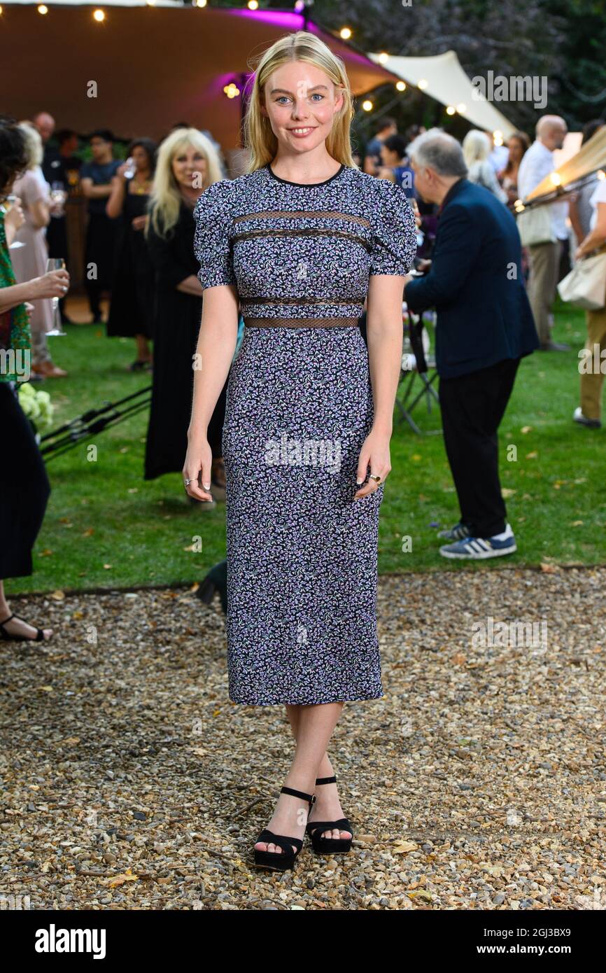 London, Großbritannien. 8. September 2021. Nell Hudson nimmt an der Preisverleihung des Women's Prize for Fiction im Bedford Square Garden, London, Teil. Bilddatum: Mittwoch, 8. September 2021. Bildnachweis sollte lauten: Matt Crossick/Empics/Alamy Live News Stockfoto