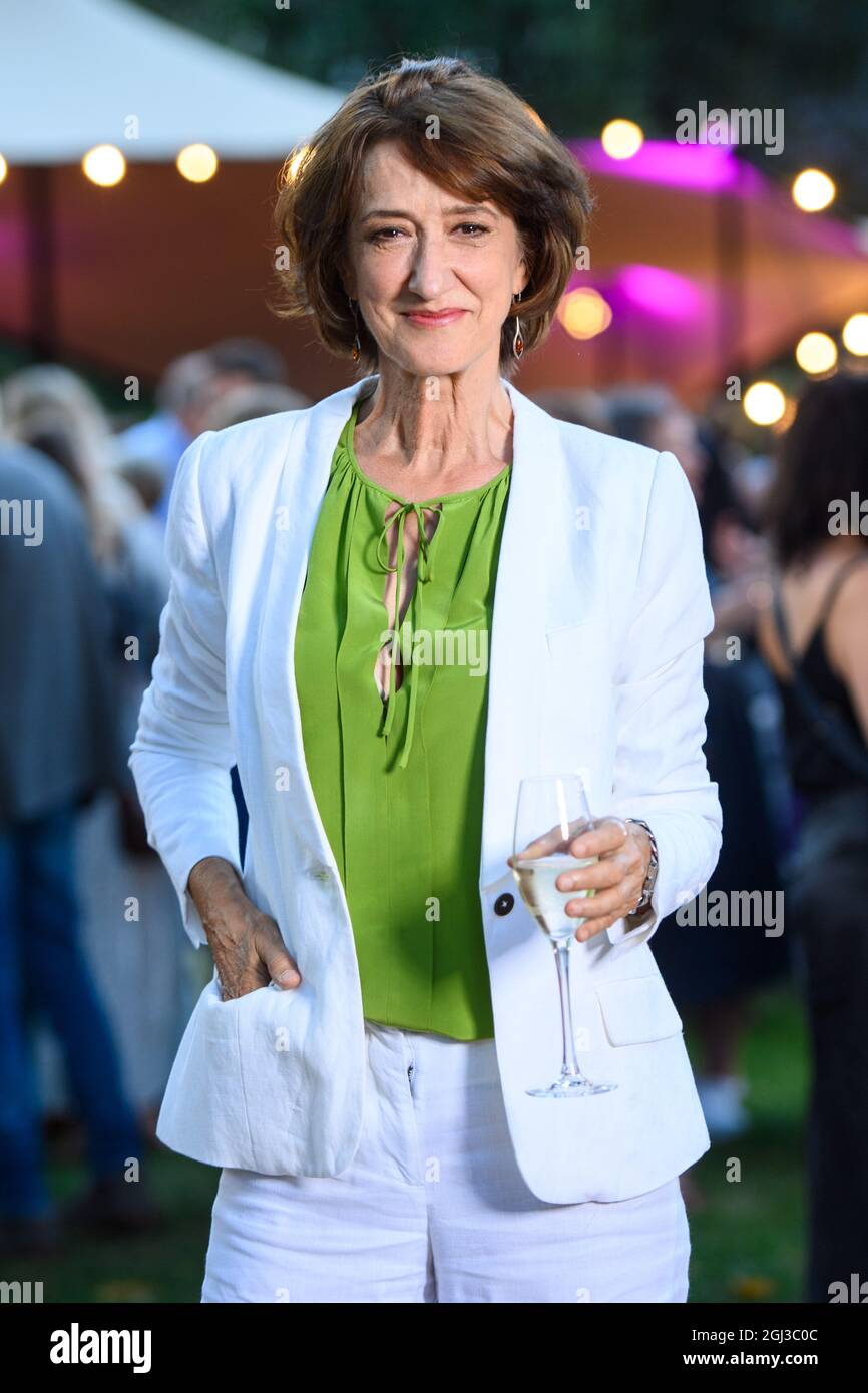 London, Großbritannien. 8. September 2021. Haydn Gwynne nimmt an der Preisverleihung des Women's Prize for Fiction im Bedford Square Garden, London, Teil. Bilddatum: Mittwoch, 8. September 2021. Bildnachweis sollte lauten: Matt Crossick/Empics/Alamy Live News Stockfoto