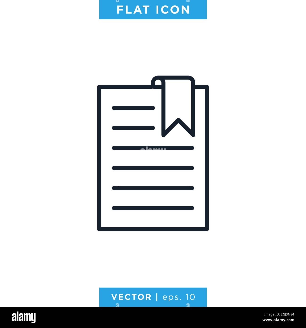 Lesezeichen Symbol Vektor Stock Illustration Designvorlage. Vektor eps 10. Stock Vektor