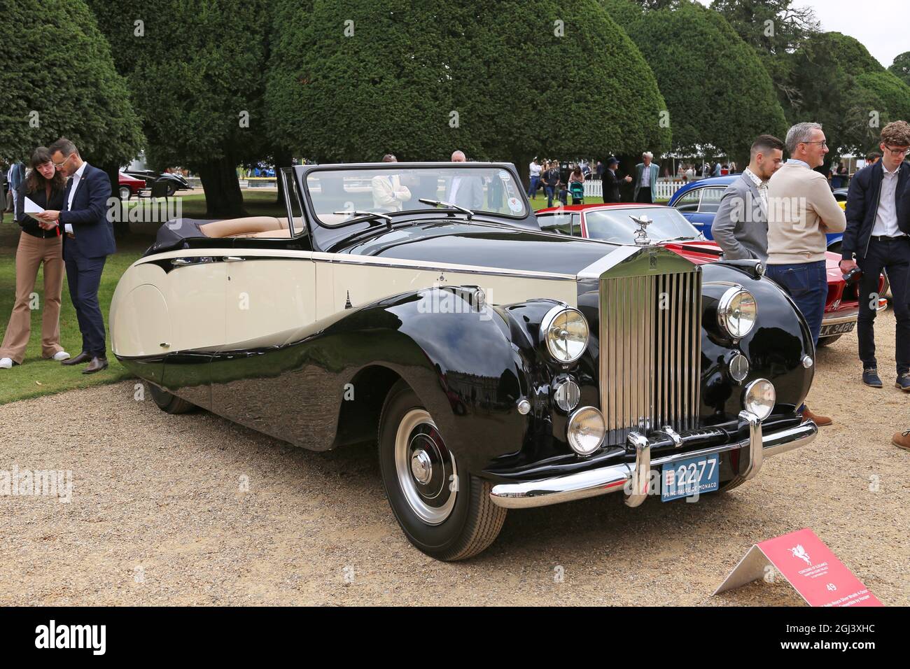 Rolls-Royce Silver Wraith Drophead Coupé (1953), Concours of Elegance 2021, Hampton Court Palace, London, Großbritannien, Europa Stockfoto