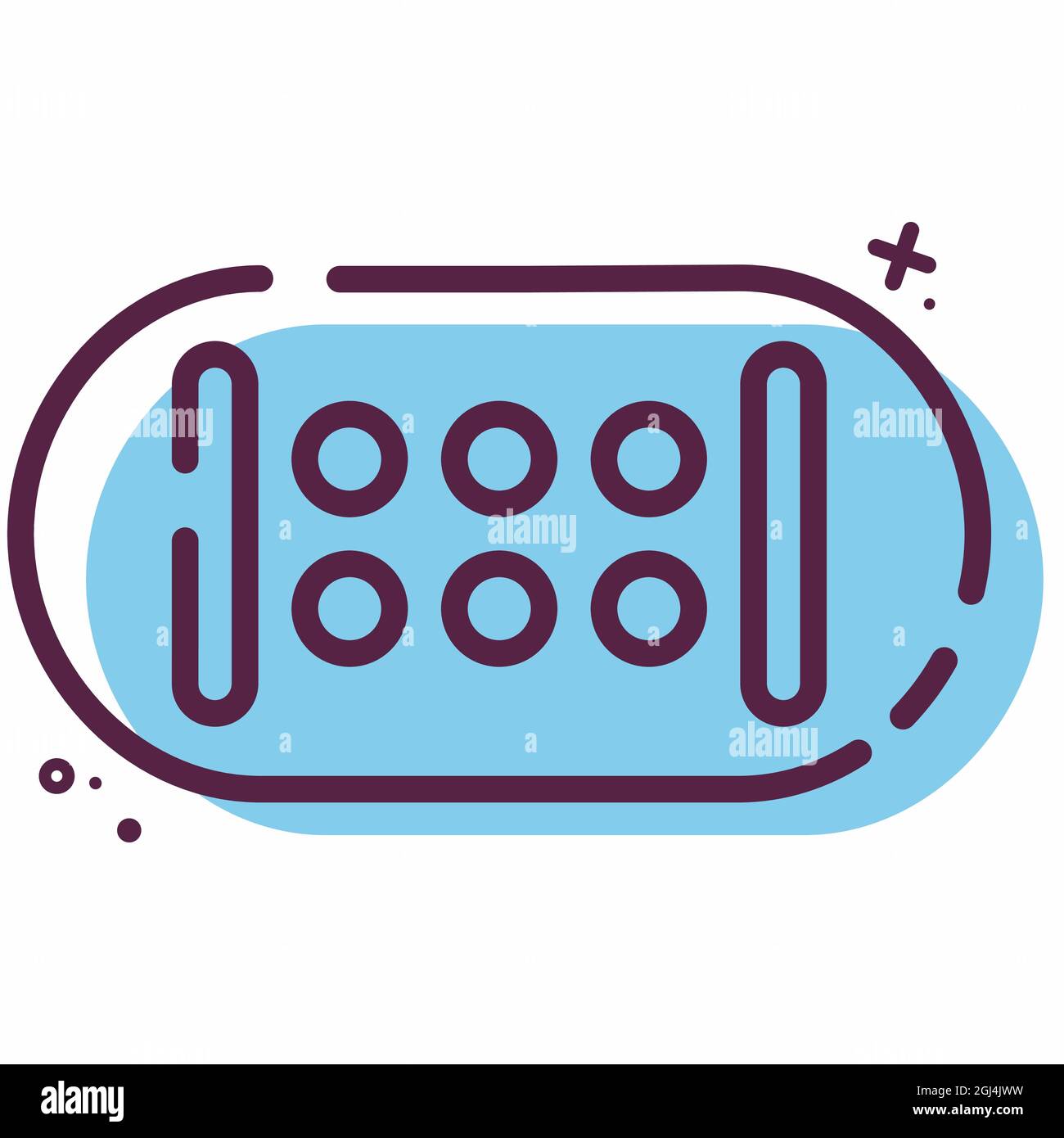 Icon Vector of Adhesive Gips - MBE Style - einfache Illustration, editierbare Kontur, Design Template Vector, gut für Drucke, Poster, Werbung, Stock Vektor