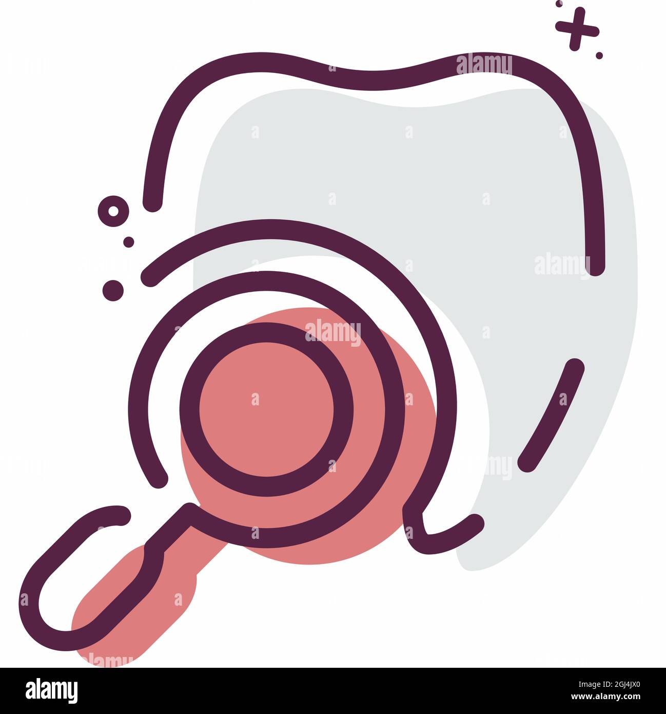 Icon Vector of Dentist - MBE Style - einfache Illustration, editierbare Kontur, Design Template Vector, gut für Drucke, Poster, Werbung, Ankündigung Stock Vektor