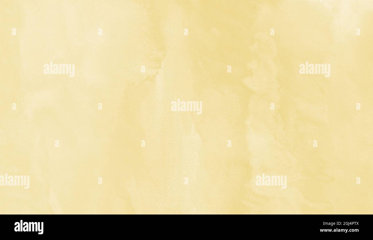 Pastellbeige gelb, grau, erdige Farben Aquarell-Textur auf Papier abstrakten Hintergrund gemalt. Handgemacht, organisch mit hochauflösender Scandatei. Stockfoto