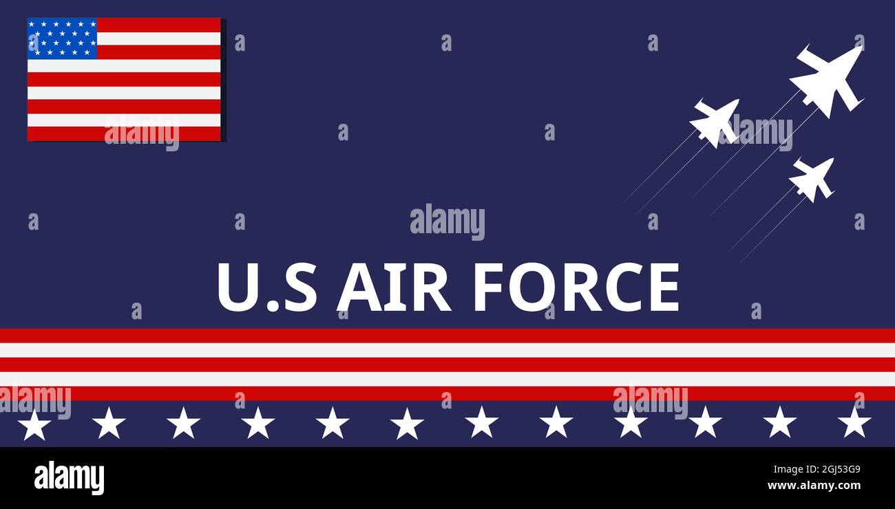 Illustration Vektor-Design der US Air Force Stock Vektor