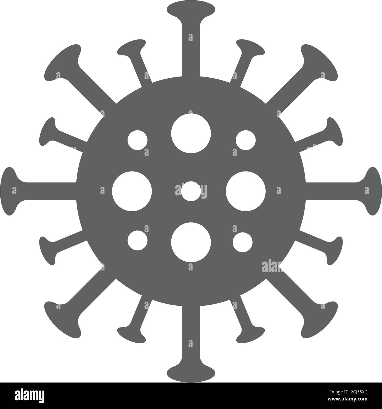 Coronavirus, Covid-Symbol - Vektor-EPS-Datei. Ideal für Printmedien, Web, Stock-Bilder, kommerzielle Nutzung oder jede Art von Design-Projekt. Stock Vektor