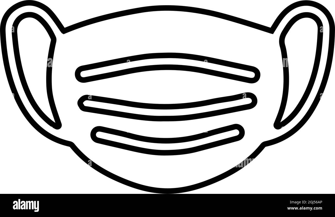 Coronavirus, chirurgische Maske Symbol - perfekte Verwendung für die Gestaltung und Entwicklung von Websites, gedruckten Dateien und Präsentationen, Werbematerialien und viele m Stock Vektor