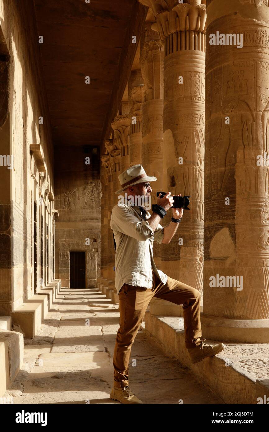 Tempel der Isis. Insel Philae, Ägypten. Stockfoto