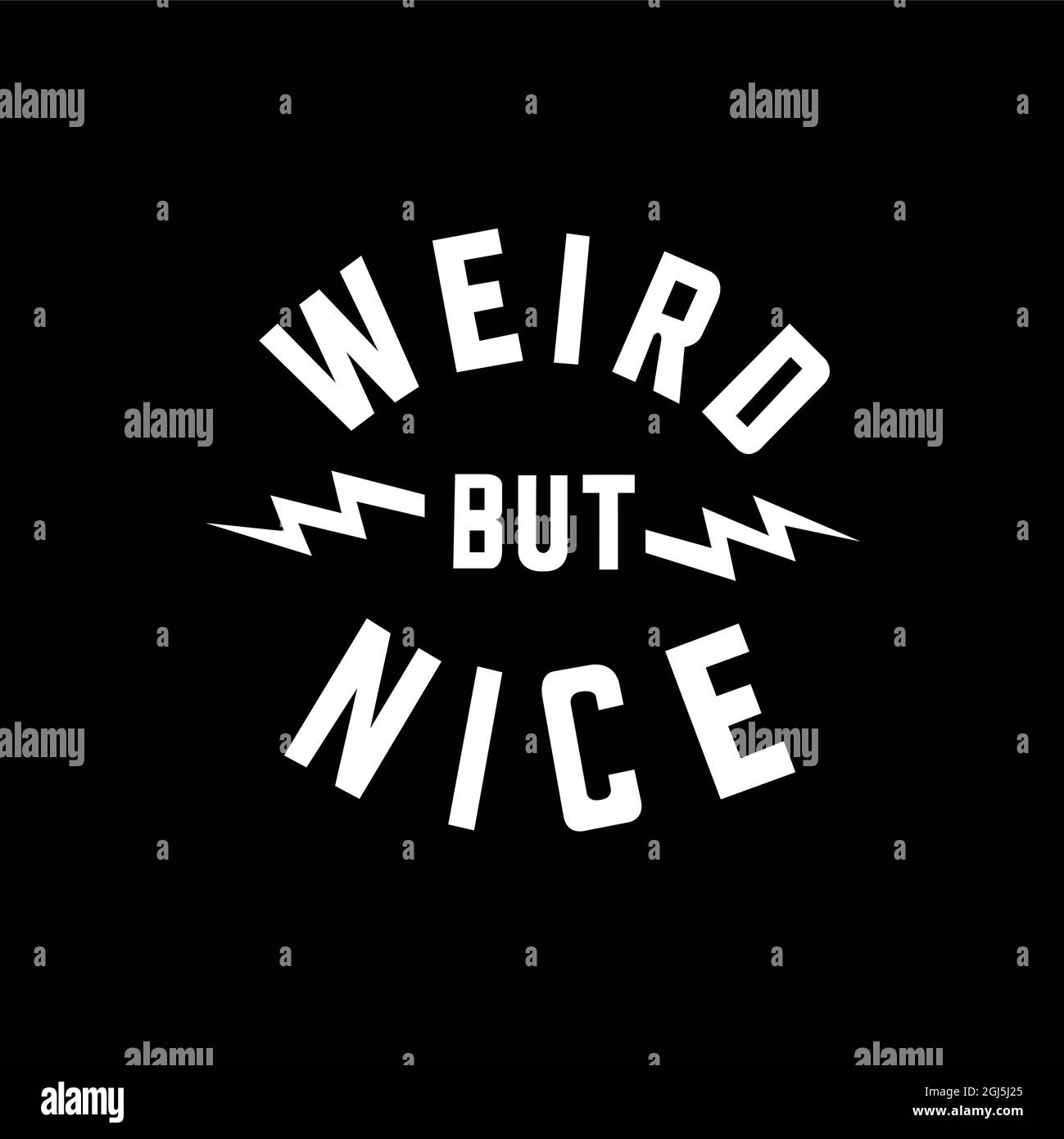 KOMISCH, ABER SCHÖN Stock Vektor