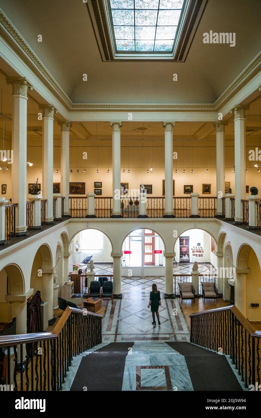 Georgien, Batumi. Innenraum des Ajara State Art Museum. Stockfoto