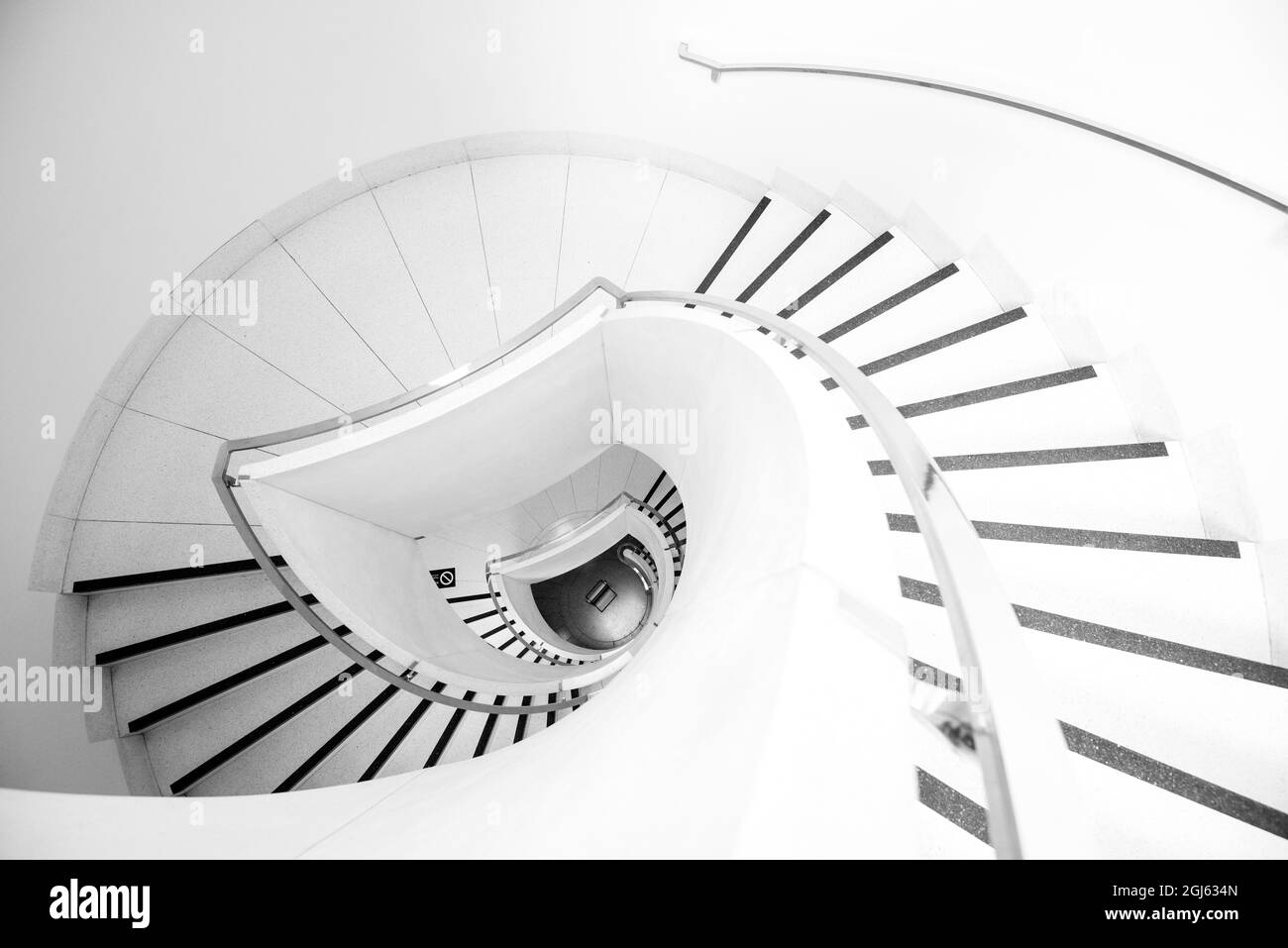 Wendeltreppe in der Tate Britain in London, England Stockfoto