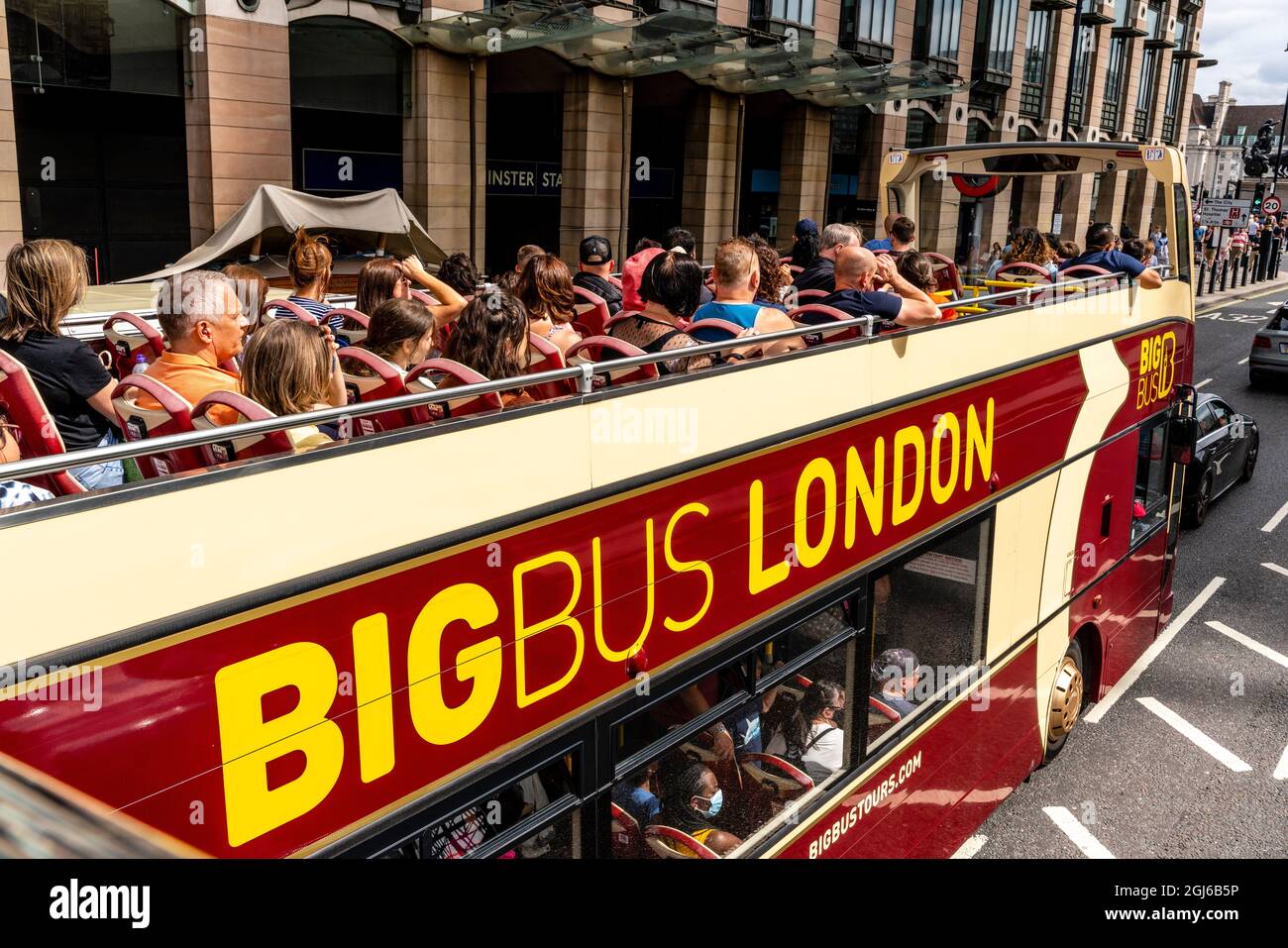 Ein Big Bus London Tour Bus, London, Großbritannien. Stockfoto