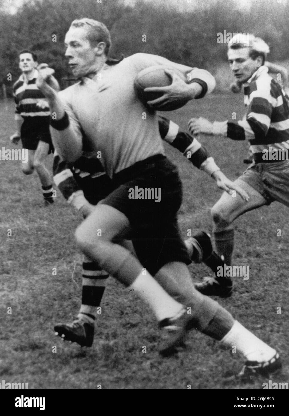 Peter Dawkins - US-amerikanischer Kadett und Rugby-Spieler - 5. November 1959 Stockfoto