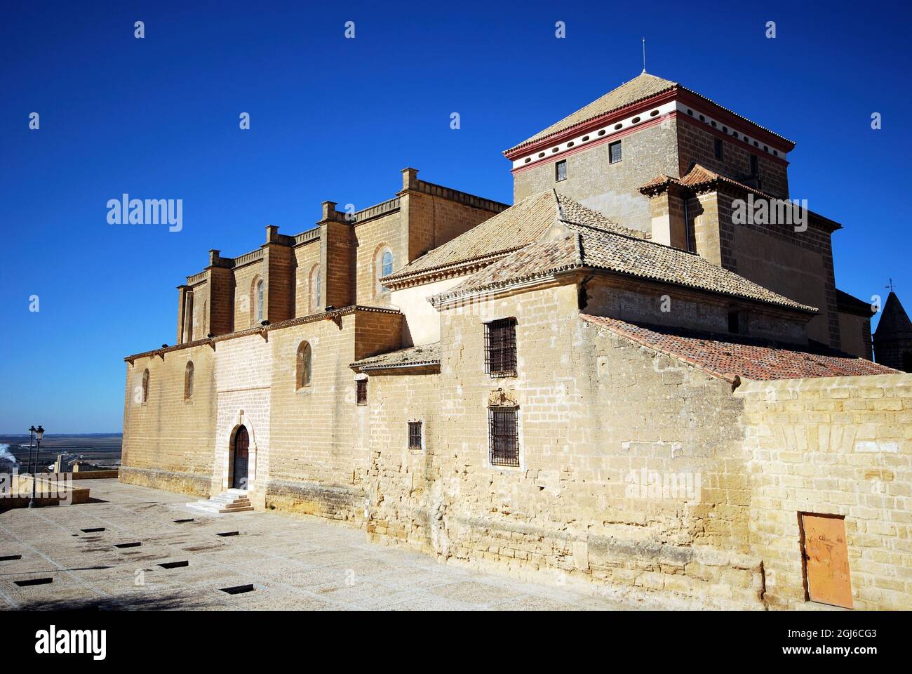 Kirche Santa Maria (Iglesia Colegial de Santa Maria), Osuna, Spanien. Stockfoto