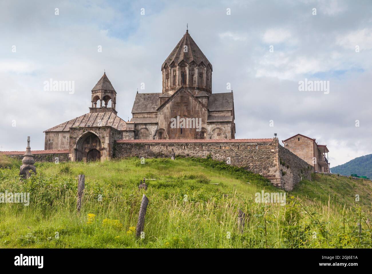 Republik Bergkarabach, Vank. Gandzasar Kloster, 5. Jahrhundert, innen. Stockfoto