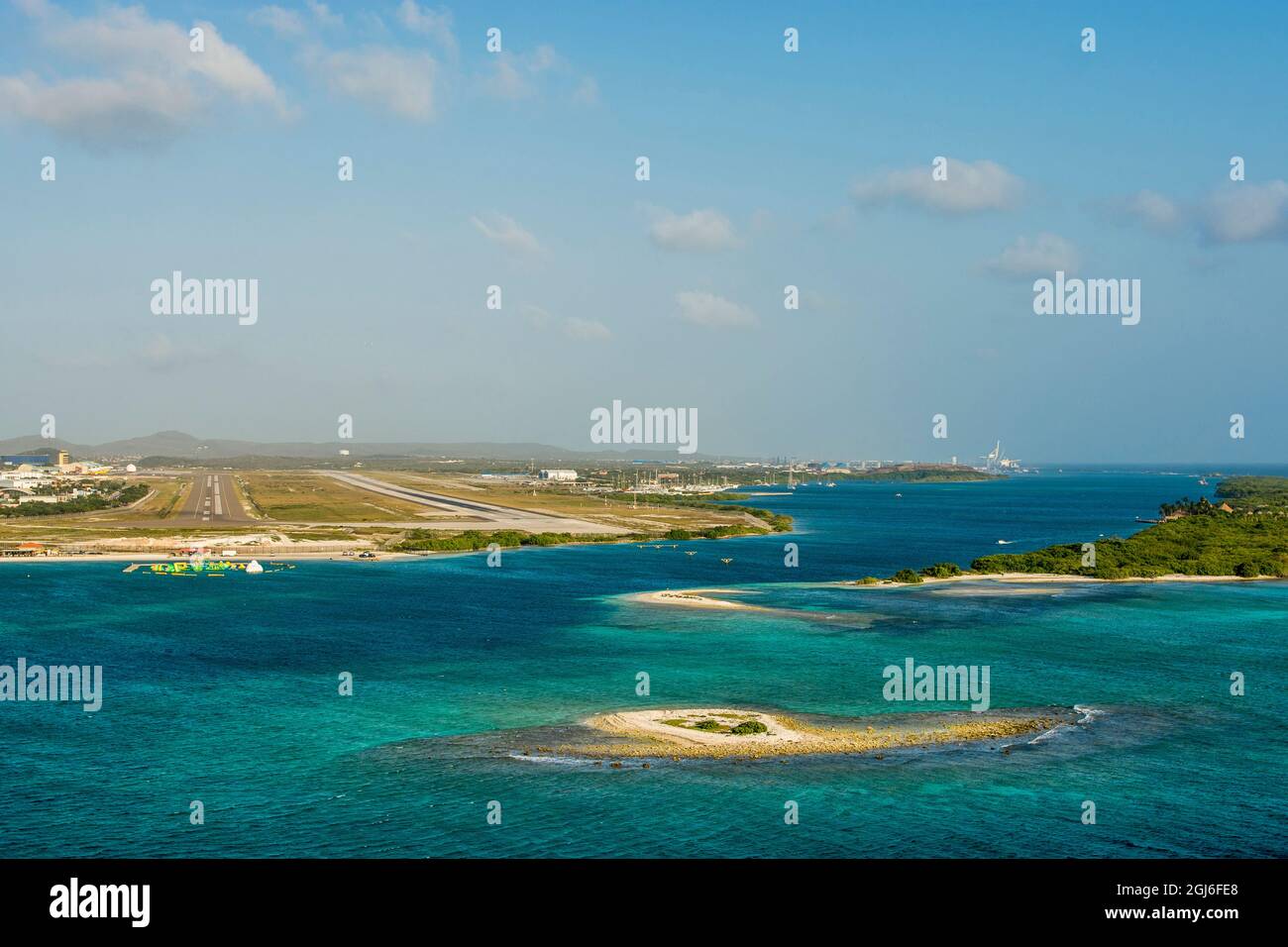 Internationaler Flughafen Queen Beatrix, Aruba Stockfoto