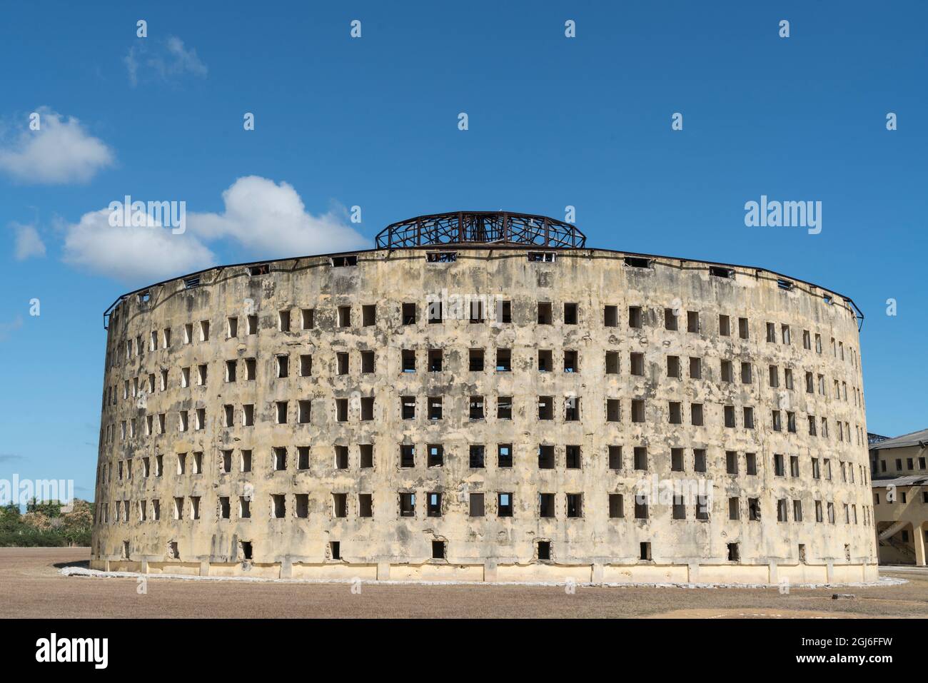 Kuba. Prison Modelo auf der Isle of Youth. Stockfoto