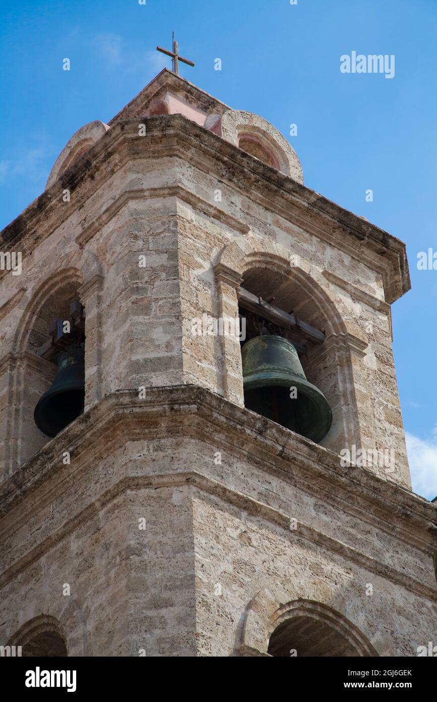 Kuba, Provinz Ciudad de la Habana. Das Viertel La Habana Vieja, das zum Weltkulturerbe gehört, ist der Cathedral Square und die Catedral de la Virgen Maria de la Stockfoto