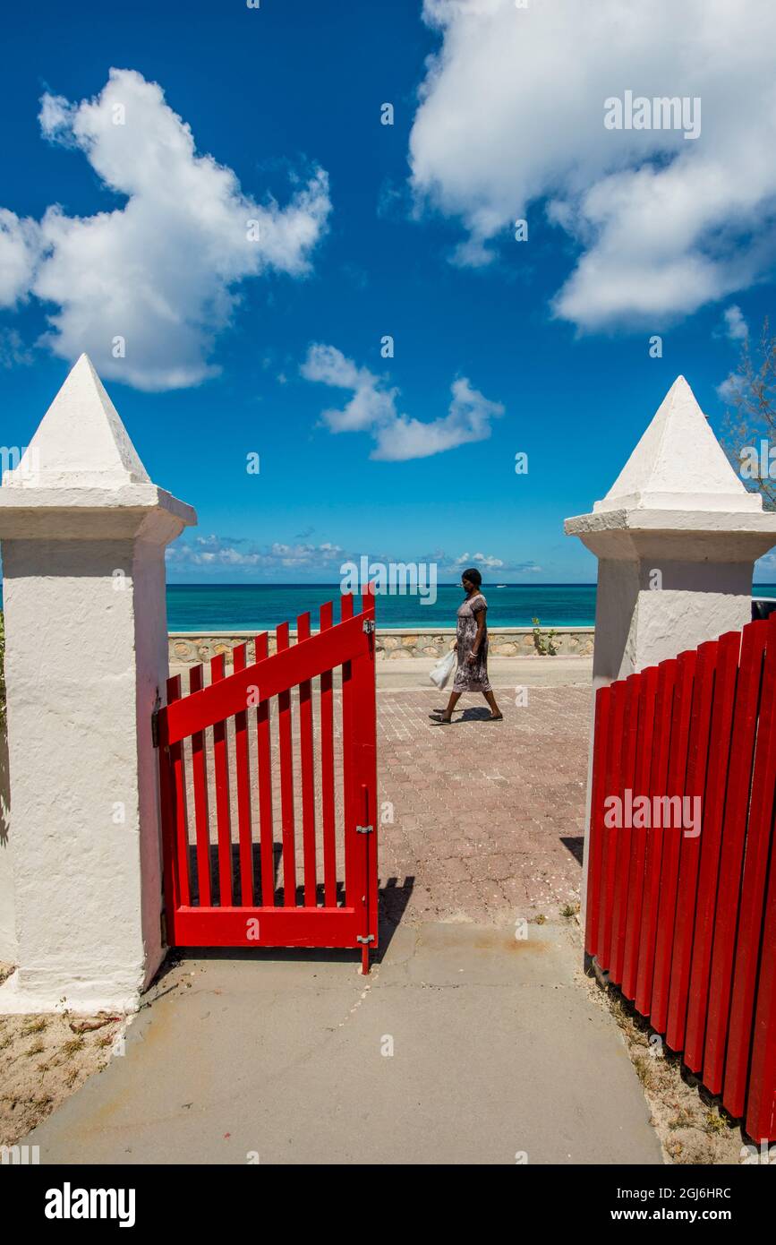 Saint Mary's Anglican Church, Cockburn Town, Grand Turk, Turks- und Caicos-Inseln, Karibik. Stockfoto