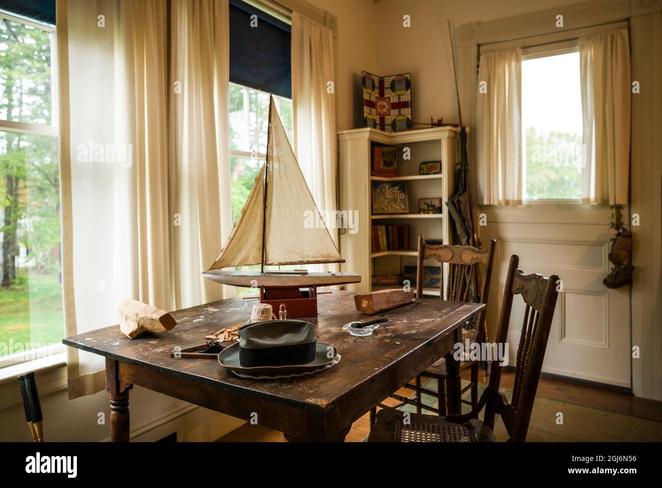 Kanada, New Brunswick, Campobello Island, Roosevelt Campobello International Park, Roosevelt Cottage, ehemaligen Sommersitz von US-Präsident Franklin D. R Stockfoto