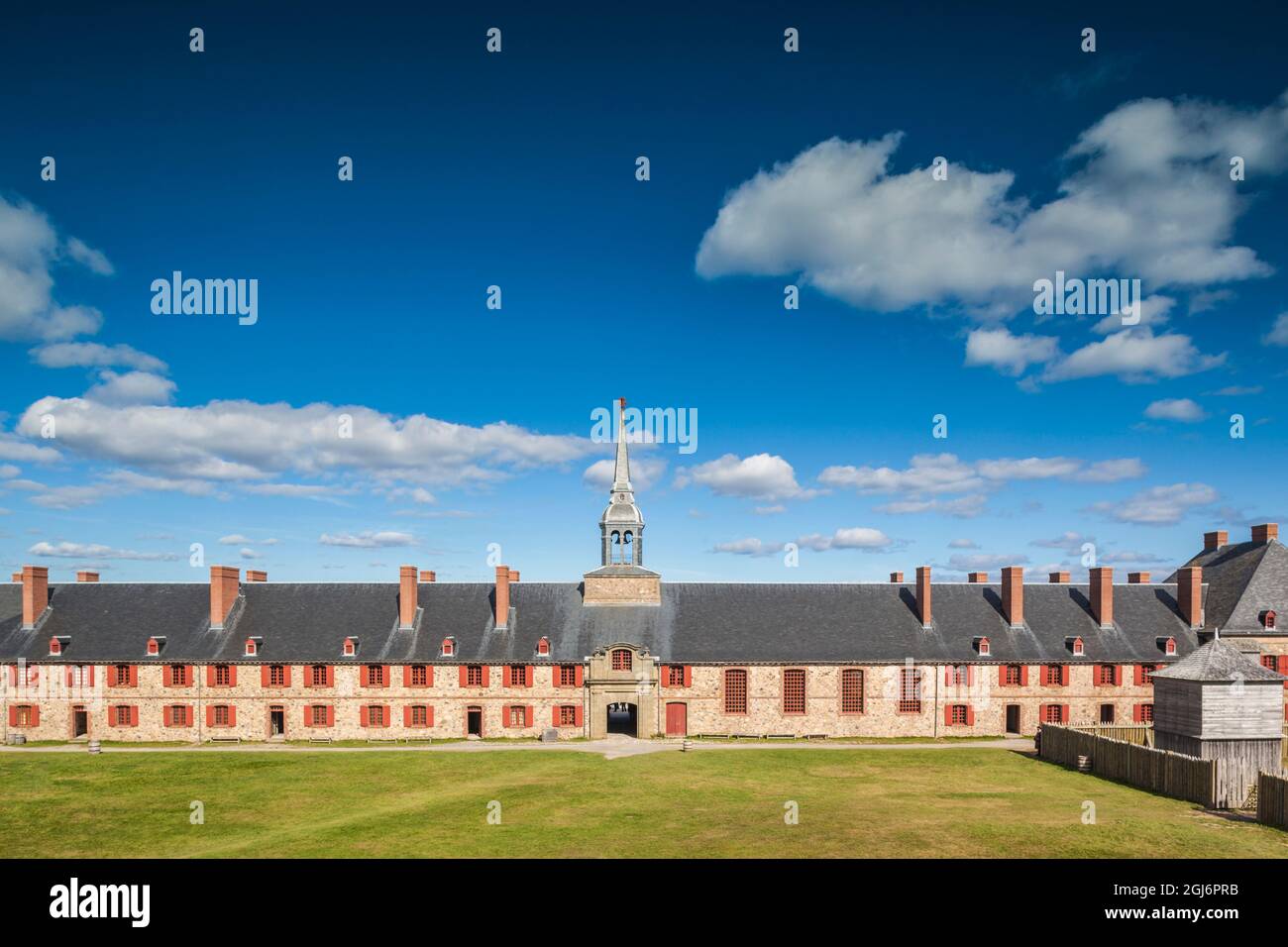 Kanada, Nova Scotia, Louisbourg, Festung Louisbourg National Historic Park, Kings Bastion Kaserne Stockfoto