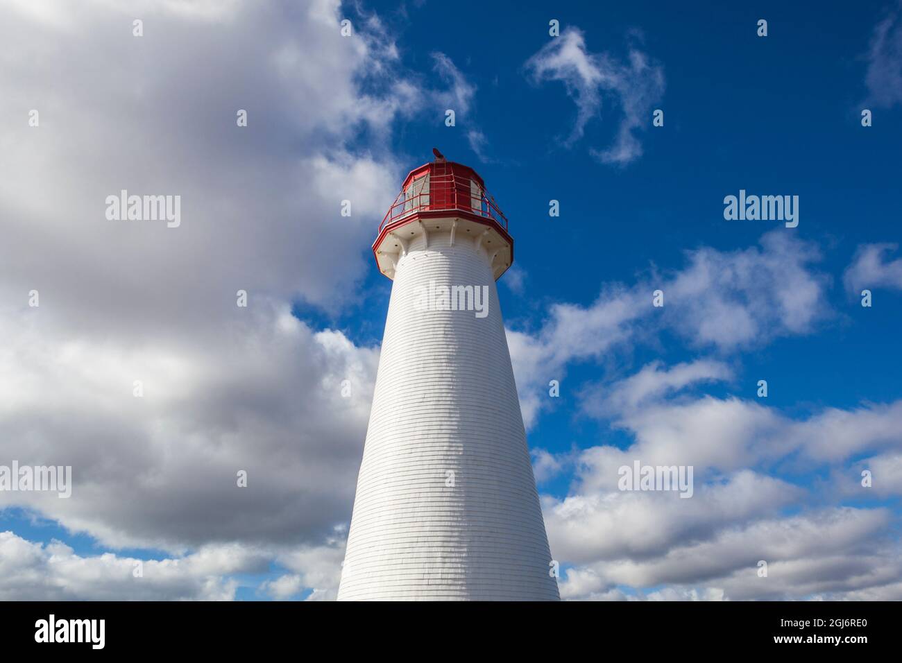 Kanada, Prince Edward Island, Point Prim Lighthouse. Stockfoto