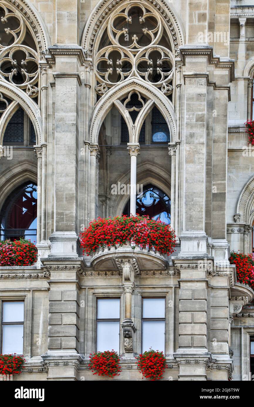 Europa, Österreich, Wien, Innere Stadt (UNESCO-Weltkulturerbe), Rathaus Stockfoto
