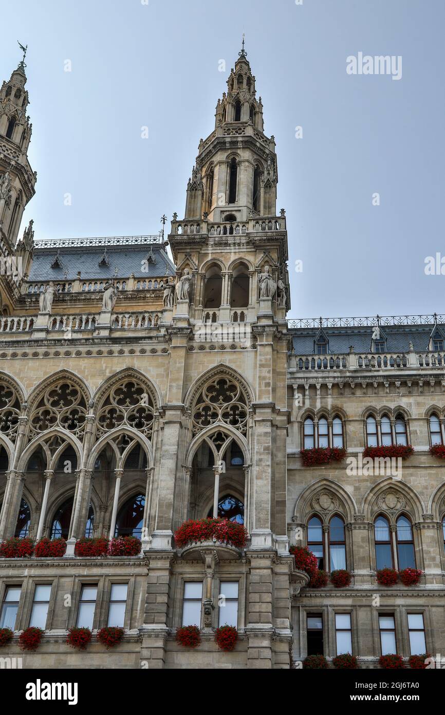 Europa, Österreich, Wien, Innere Stadt (UNESCO-Weltkulturerbe), Rathaus Stockfoto
