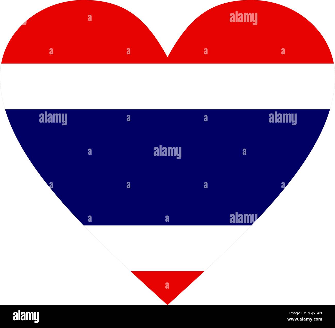 Thailand Flagge Symbol Logo Design Vektor Vorlage Stock Vektor