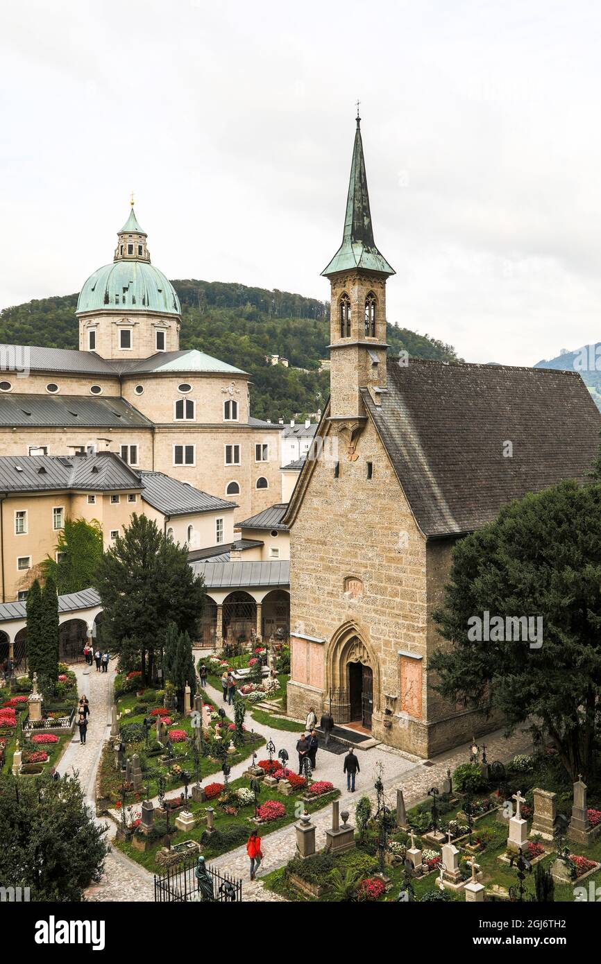 Europa, Österreich, Salzburg City Centre (UNESCO-Weltkulturerbe), St. Margaretenkapelle Stockfoto
