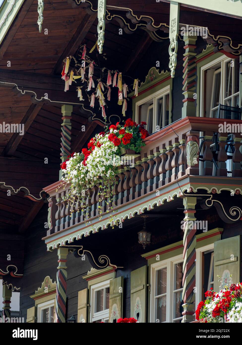 Dorf Reit im Winkl im Chiemgau in den bayerischen alpen. Europa, Deutschland, Bayern. (Nur Für Redaktionelle Zwecke) Stockfoto