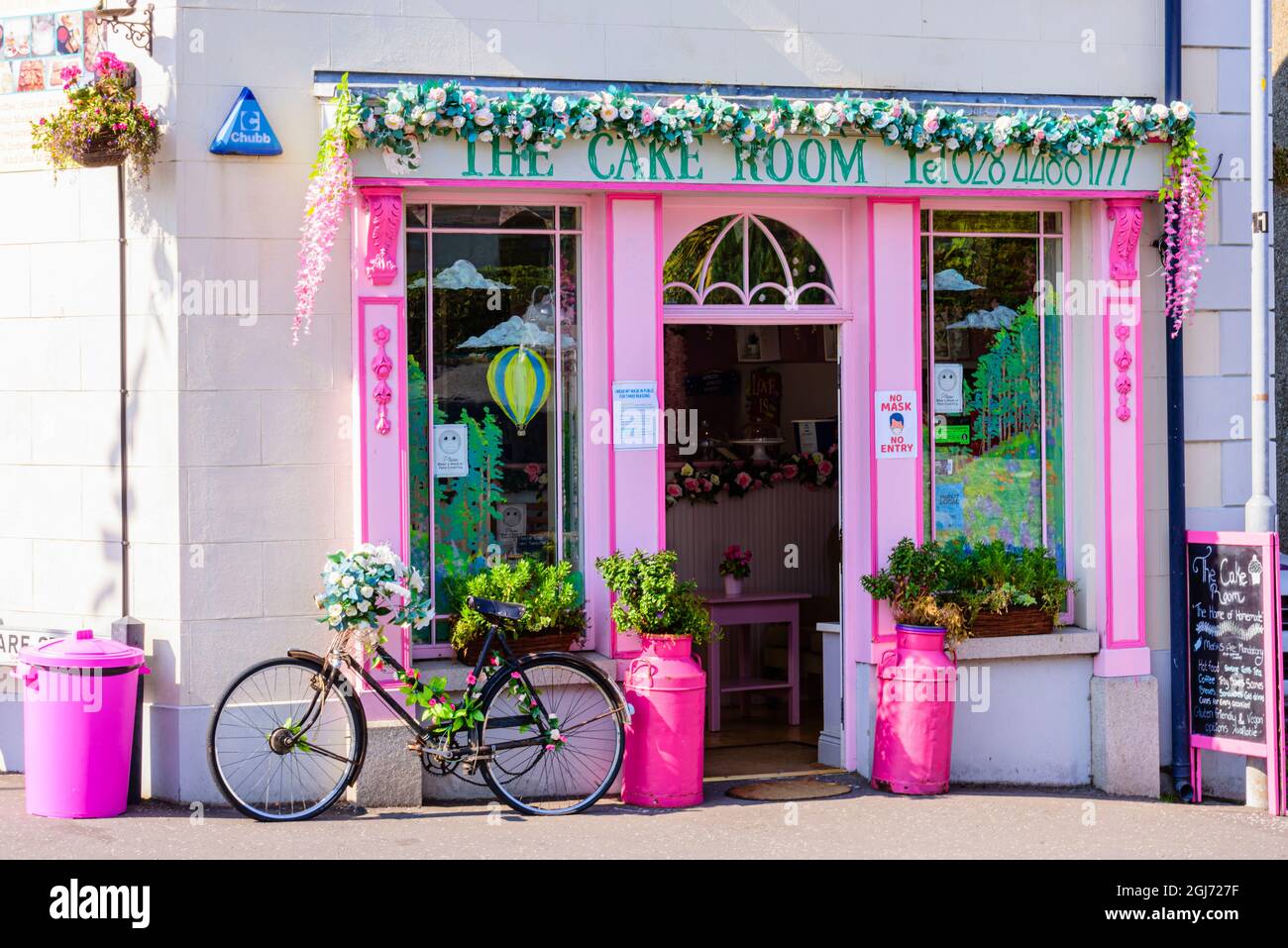 The Cake Room Cafe, Strangford, County Down, Nordirland, Vereinigtes Königreich, VEREINIGTES KÖNIGREICH Stockfoto