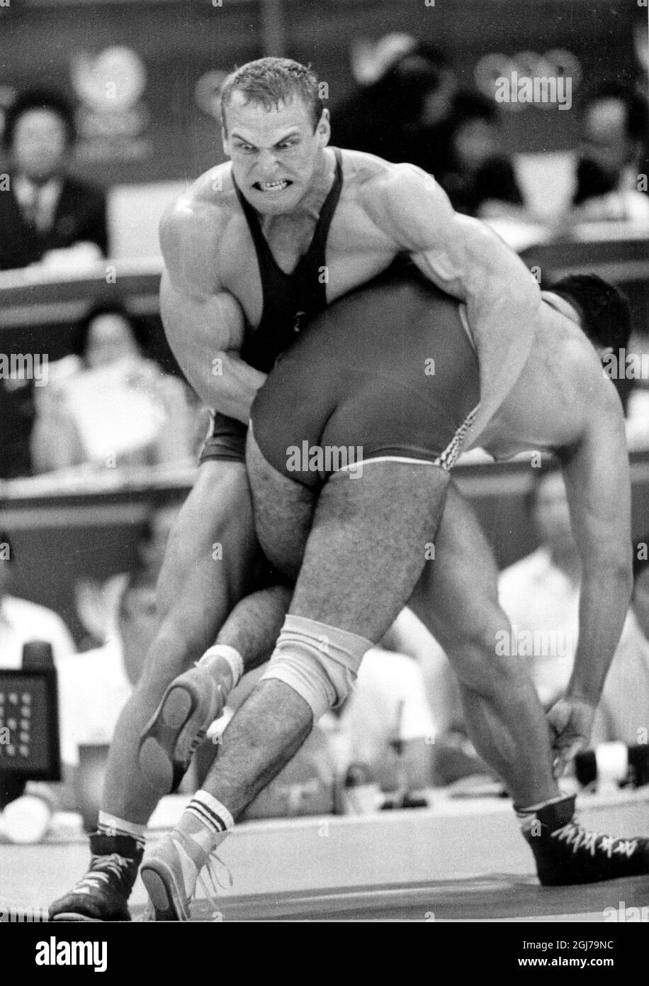 Wrestler Alexander Karelin in Aktion. LARS NYBERG Stockfotografie - Alamy