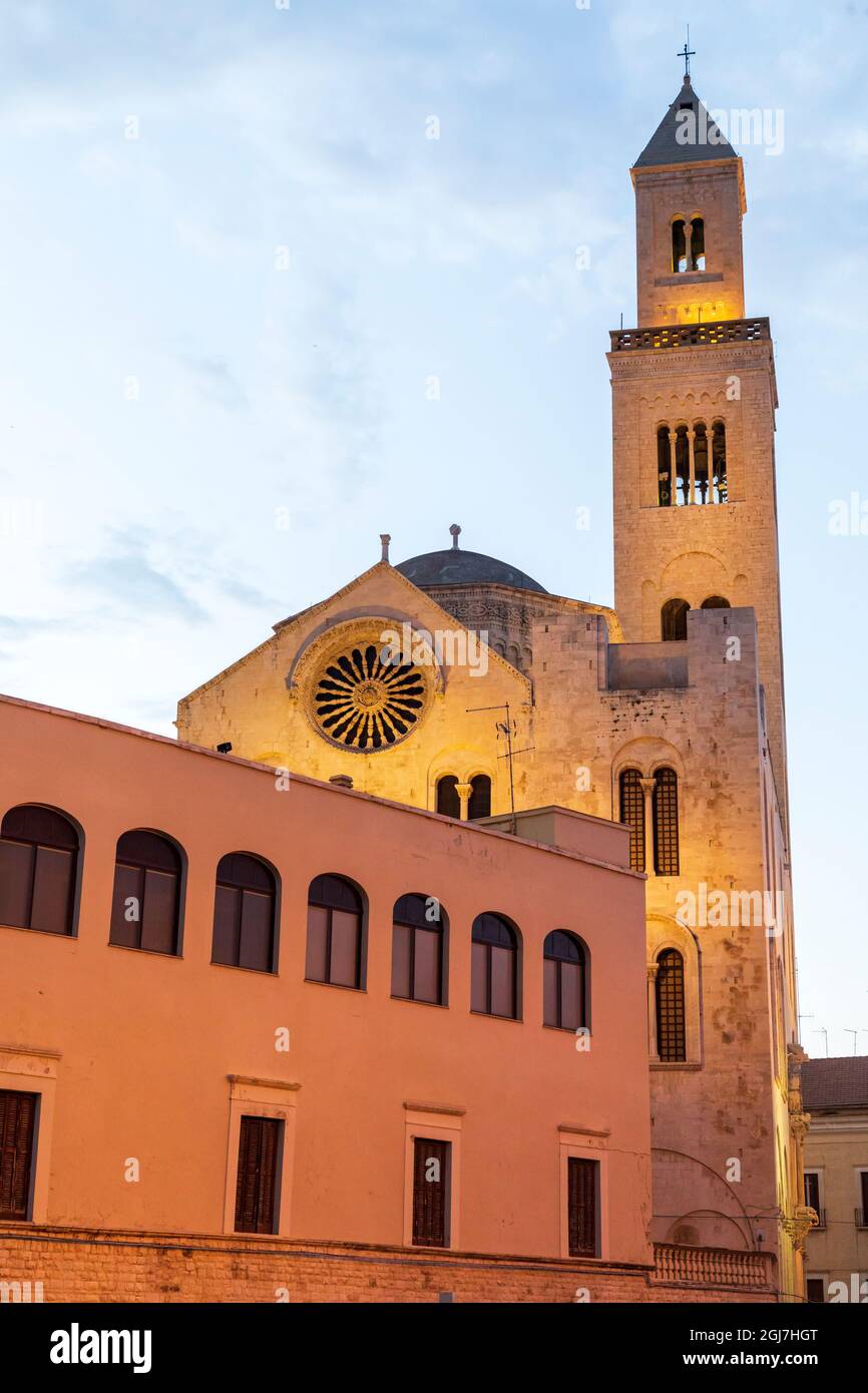 Italien, Apulien, Metropolitan Stadt Bari, Bari. Kathedrale San Sabino. Stockfoto