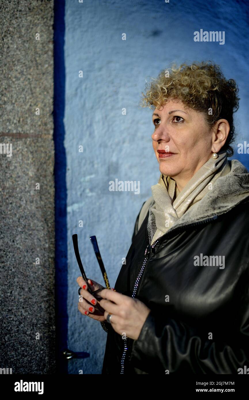 STOCKHOLM 20121115 die Bücher der israelischen Autorin Lizzie Doron basieren auf ihrem Leben, das sie in Tel Aviv aufwuchs. Pontus Lundahl / SCANPIX / Kod 10050 Stockfoto