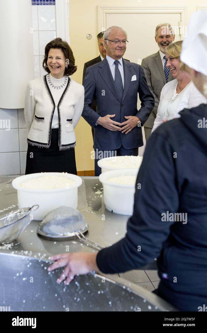 Der schwedische König Carl XVI. Gustaf und Königin Silvia besuchten ...