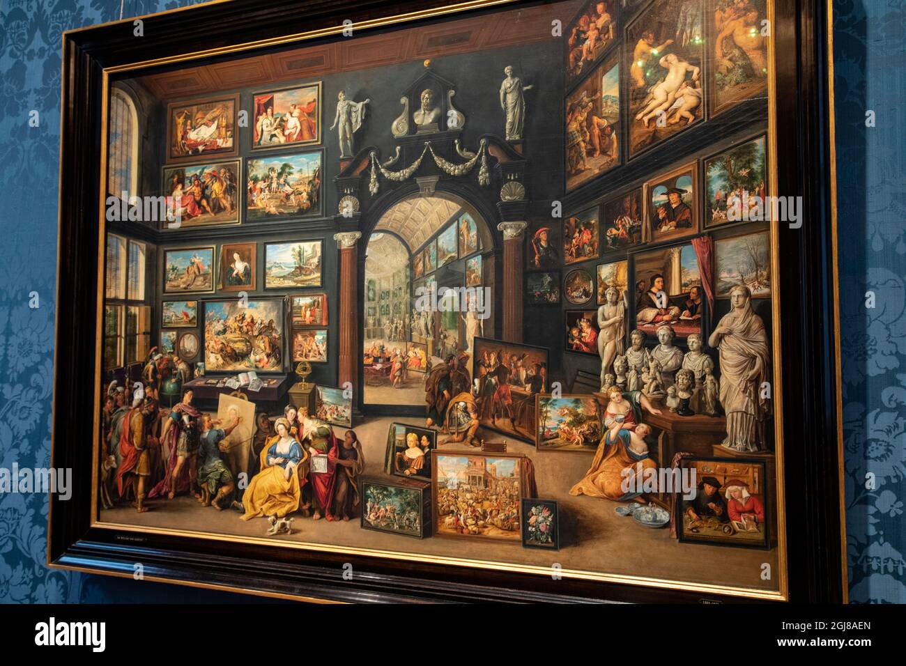 Europa, Niederlande, Den Haag. Willem van Haachts Gemälde „Apelles Painting Campaspe“. (Nur Für Redaktionelle Zwecke) Stockfoto