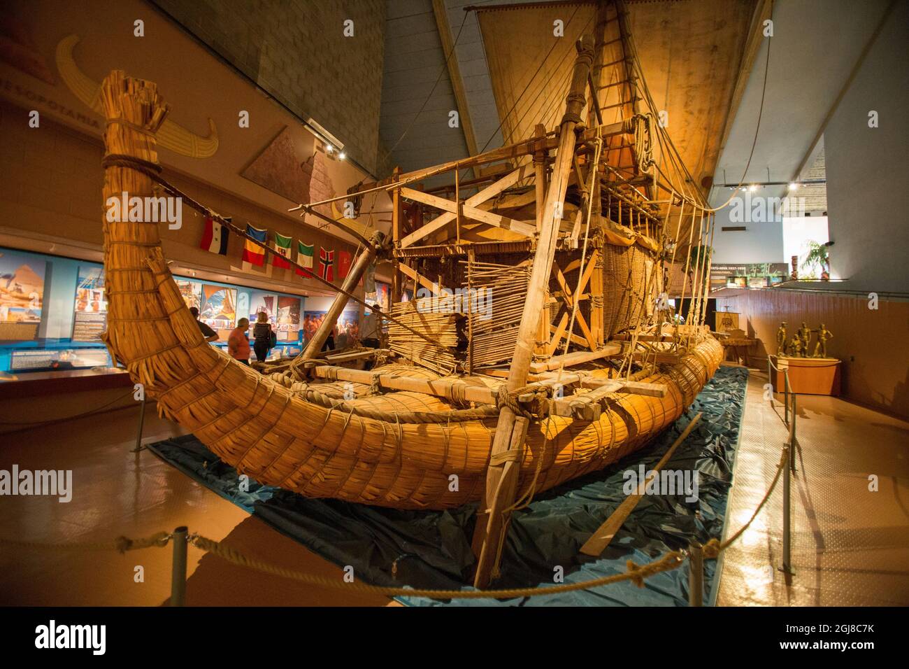 Kon-Tiki Boot. Original in Ägypten von Thor Heyerdahl gebaut. Oslo. Norwegen. (Nur Für Redaktionelle Zwecke) Stockfoto Kon-Tiki Boot. Original in Ägypten von Thor Heyerdahl gebaut. Oslo. Norwegen. (Nur Für Redaktionelle Zwecke) Stockfoto