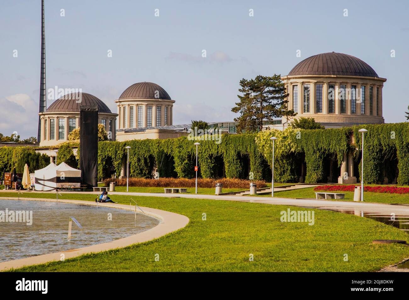 Die Centennial Hall, früher „Volkssaal“, wurde 1911-1913 in Breslau von Max Berg erbaut, als Breslau Teil des Deutschen Reiches war. Stockfoto