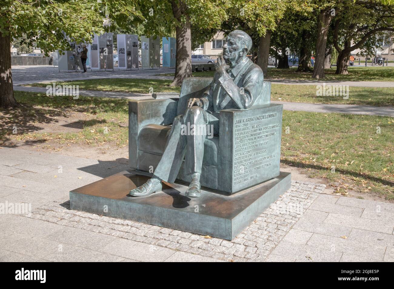 Jan Karski war ein Widerstandskämpfer und Botschafter in Polen. Er informierte die Alliierten über die Existenz der Konzentrationslager, aber über seine Information Stockfoto