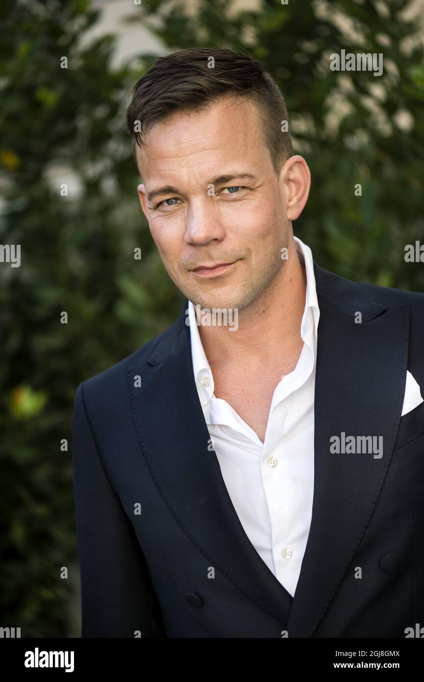 CANNES 2014-05-18 der schwedische Schauspieler Johannes Bah Kuhnke wird während einer Fotosession während der Filmfestspiele von Cannes am 18. Mai 2014 in Frankreich gesehen. Bah Kuhnke OstlundÂ´s dem Film Â „Force Majeure“ des schwedischen Regisseurs Ruben zu sehen, der während des Festivals in der Sektion „UN Certain Regard“ gegeneinander antreten wird. Foto Pontus Lundahl / TT / kod 10050 Stockfoto