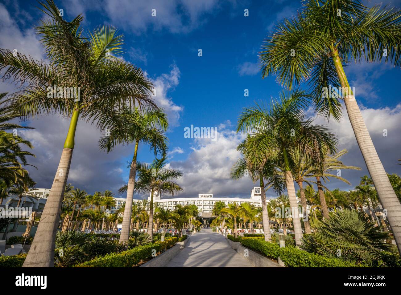 Spanien, Kanarische Inseln, Gran Canaria, Maspalomas, Hotel Riu Palace Meloneras Luxus Hotel Stockfoto