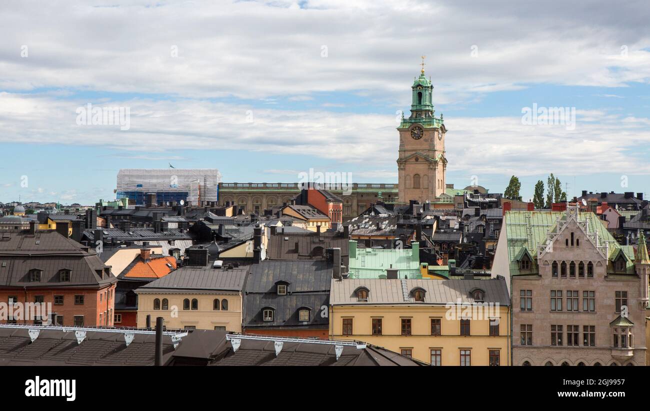 Hafen in Stockholm. Schweden. Stockfoto