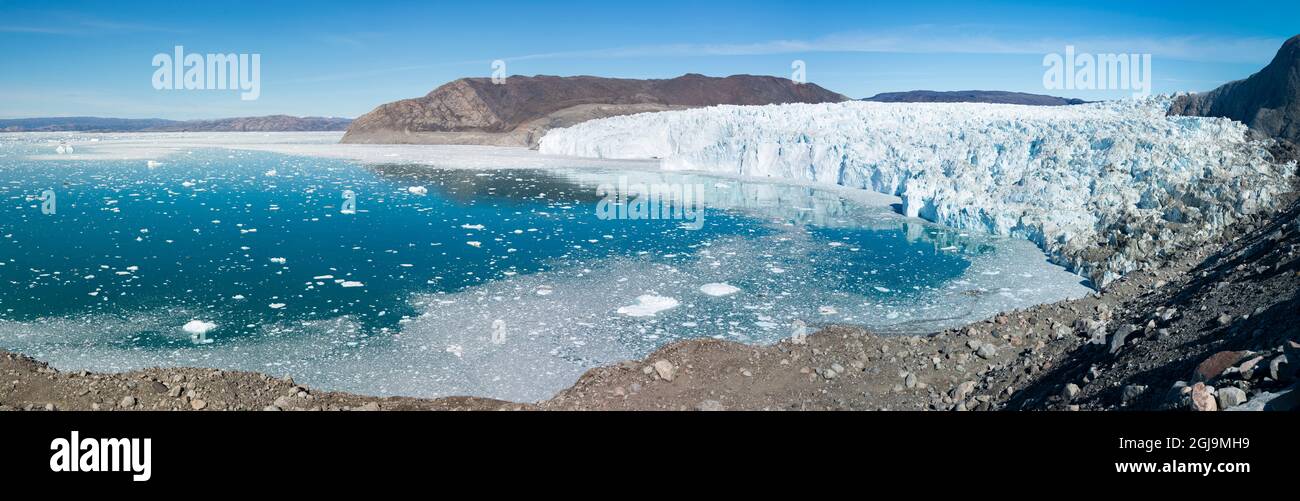 Eqip Sermia Gletscher in Dänemarks überseeischen Territorium, Grönland. Stockfoto