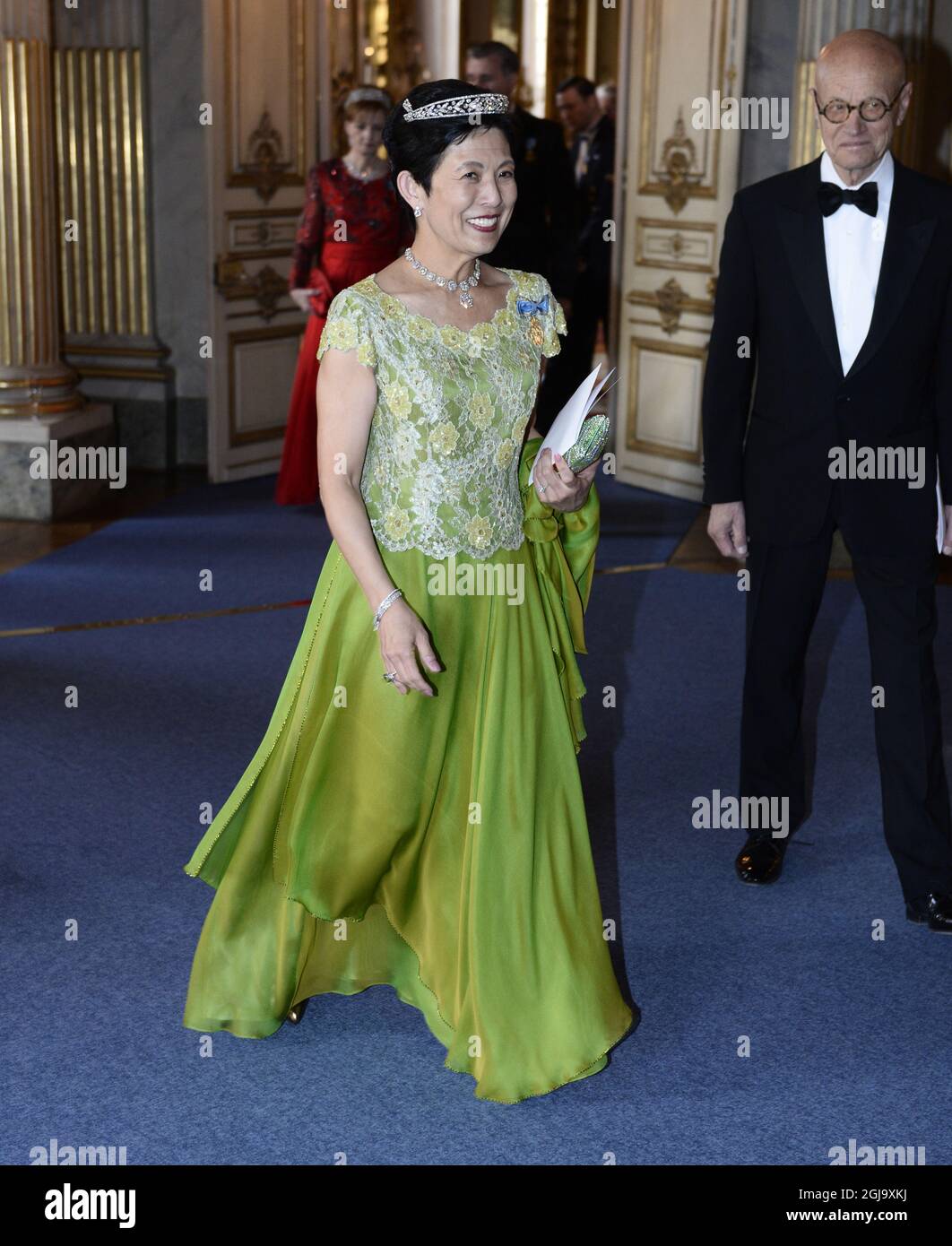 STOCKHOLM 2016-04-30 Prinzessin Takamado beim Bankett im Königlichen Palast anlässlich der Geburtstagsfeier des Königs, Samstag, 30. April 2016. Foto: Henrik Montgomery / TT / Code 10060 Stockfoto