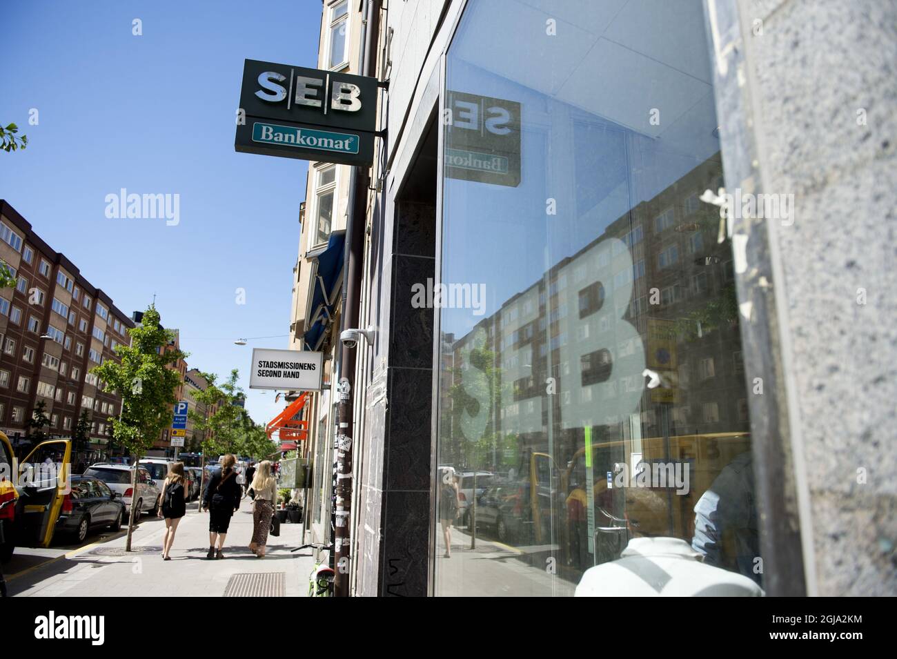 STOCKHOLM 20160607 Schwedische Bank SEB Foto: Jessica Gow / TT / Kod 10070 Markt, Finanzen, Wirtschaft Stockfoto