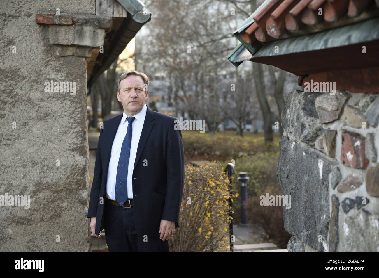 STOCKHOLM 2016-11-24 Neil Dudgeon wird während seines Besuchs in Stockholm, Schweden, am 24. November 2016 gesehen. Neil Dudgeon ist Hauptinspekteur John Barnaby in der Fernsehserie Â Midsomer MurdersÂ, die ihr 20-jähriges Bestehen feiert. Foto: Henrik Montgomery / TT / kod 10060 Stockfoto