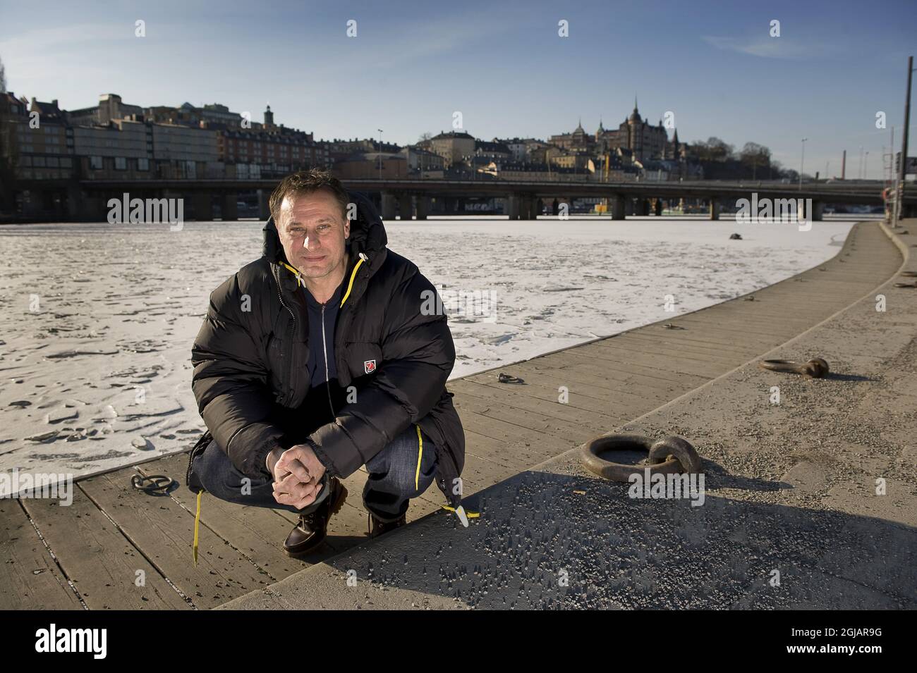 Filebild vom 20. Februar 2009 des schwedischen Schauspielers Michael Nyqvist, der in Stockholm, Schweden, dargestellt wurde. Foto: Anders Wiklund / TT / Code 10040 Stockfoto